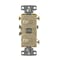Hubbell Wiring Device-Kellems Switches and Lighting Controls, Combination Devices, Residential Grade, 1) Single Pole Toggle, 1) Three Way Toggle, 15A 120V AC, Self fGrounding, Side Wired, Ivory RC103I - alternate 3